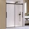 Anzzi Stellar 51 to 54 in. x 76 in. Sliding Frameless Shower Door in Matte Black with Tempered Clear Glass SD-FRLS05903MB - alternate 7