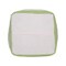 Homeroots 18" Green And White Cotton Cube Striped Pouf Ottoman 534110 - alternate 7