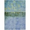 Homeroots 5' X 8' Blue And Lime Green Abstract Washable Indoor Outdoor Area Rug 618602 - alternate 6