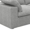 Homeroots 80" Light Gray Linen Blend Modular Sofa 714572 - alternate 6