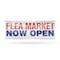 Signmission Flea Market Now Open, 48 Inch x 120 Inch, Vinyl Banner B-120-30635 - alternate 1