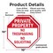 Signmission Private Property No Trespassing No, 10 inch X 10 inch, Plastic Sign, 2PK OC-P-2PACK-10-140 - alternate 6
