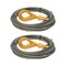Mytee Products 2 Pcs 3/8x50 ft Winch Cable Wire w/ Self Locking Hook 5700 # WLL Steel Core Winch Rope, 2PK WW-SWG-38-50x2 - alternate 1