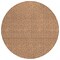 Homeroots 8' Copper And Beige Round Geometric Washable Indoor Outdoor Area Rug 594499 - alternate 4