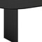 Homeroots 79" Black Solid Wood Double Pedestal Base Oval Dining Table 712144 - alternate 5