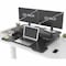 Lorell Lorell X-type Slim Desk Riser - 33 lb Load Capacity - 16.5" Height x 20" Width - Desktop - Black 99539 - alternate 11