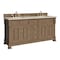 James Martin Vanities Brookfield 72" Double Vanity, Pecan, w/ 3 CM Tajnar Eclos Top w/FreePower Wireless Charger 547-V72-PCN-FTJR - alternate 8
