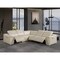 Homeroots Beige Italian Leather Power Reclining U Shaped Five Piece Corner Sectional With Console 532761 - alternate 5