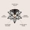 Jonathan Y Stella 12" Moravian Star Metal/Clear Glass LED Flush Mount, Oil Rubbed Bronze JYL9035A - alternate 9