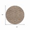 Homeroots 8' Brown Beige And Taupe Round Geometric Washable Indoor Outdoor Area Rug 615190 - alternate 6