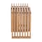 Homeroots 27in Natural Solid Wood Extendable Indoor Outdoor Bench 668843 - alternate 5