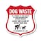 Signmission Dog Poop Shield Sign Dog Waste Is A Thre, 12 Inch X 12 Inch, Plastic Sign SHI-P-12-374 - alternate 1