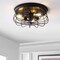 Jonathan Y Calvia 15.7" 3-Light Farmhouse Metal Cage Flush Mount, Oil Rubbed Bronze JYL9538A - alternate 6