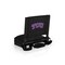 Picnic Time Family Of Brands NCAA TCU Horned Frogs Gridiron Stadium Seat - Lightweight, Black 627-01-179-844-0 - alternate 1