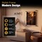 Azar Displays Floating Acrylic Wall Frame, Black Stand Off Caps, 16 inx20 in Graphic Size, 20 inx24 in Overall Size 105522-BLK - alternate 6