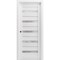 Sartodoors Sliding French Pocket Door White Solid Core Modern Interior QUADRO4445PD-WS-18 - alternate 1