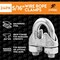 Xpose Safety Wire Rope Clamp for Stainless Steel 5/16in Galvanized U Bolt Cable Clips, 24PK GCC516-24-X-S - alternate 4