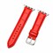 Elegani Alligator-Embossed Leather Watch Replacement Band Compatible with Apple Watch 40mm, Red LSHQ-RED-40mm - alternate 1
