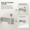Kibi Cube Wall Mounted 1/2 in Slip-On Tub Spout with Diverter, Brushed Nickel TS103BN - alternate 5