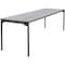 Iceberg Maxx Legroom Folding Table, Grey Top, Charcoal Frame, 30 in W x 96 in L x 29.5 in H 65837 - alternate 1