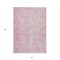Homeroots 3' X 5' Pink And Ivory Abstract Washable Indoor Outdoor Area Rug 597040 - alternate 8