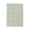 Homeroots 3' X 5' Mint Green And Ivory Geometric Washable Indoor Outdoor Area Rug 610829 - alternate 7