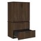 Regency Legacy Lateral File with Stackable Storage Cabinet- Neo Walnut LPLFSC3665NW - alternate 3