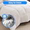 Simple Deluxe Comforter King Size, All Season Duvet Insert, Quilted Soft Down Alternative Bedding Comforter Rever 3A88HKCMFTKING250WHT - alternate 6