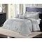 Homeroots Silver Queen Polyester 220 Thread Count Washable Down Comforter Set 528998 - alternate 1