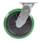 Vestil Polyurethane Swivel Caster 8 In. Diameter x 2 In. Width 1000 Lb. Capacity Green/Black CST-F34-8X2DT-S - alternate 7