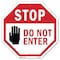 Signmission Stop Do Not Enter, 10 Inch X 10 Inch, Aluminum Metal Signs OC-A-10-46 - alternate 1