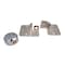 Mytee Products Heavy-Duty Hidden Shackle Hockey Puck Padlock Set w/Hasp - Keyed Alike, 4PK CTL-HASPPL-KEYEDx4 - alternate 8