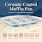 Bakken-Swiss 6-Cup Cake/Muffin Pan Set, Blue, Teal, Marble, Golden, Cream, Aluminized Steel, Non-Toxic SBKCRSTBKTELMUF - alternate 2