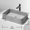 Vigo Cadman Concreto Stone Rectangular Fluted Bathroom Vessel Sink VG04074 - alternate 4