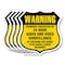 Signmission 24 Hour Surveillance Shield Sign Warning, 12 inch X 12 inch, Aluminum Metal Sign, 5PK SHI-A-5Pack-12-354 - alternate 1