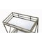 Homeroots 34in X 20in X 35in Antique Brass Metal Serving Cart 319141 - alternate 6
