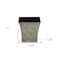 Homeroots 7in Gray Recycled Plastic Indoor Outdoor Square Pot Planter 488277 - alternate 4