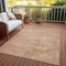 Homeroots 3' X 5' Linen And Wheat Aztec Washable Indoor Outdoor Area Rug 615548 - alternate 6