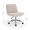 Martha Stewart Eloise Upholstered Office Chair in Grey White/Polished Nickel CH-232196-2-GW-MS - alternate 7