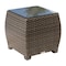 Hospitality Rattan Patio Fiji End Table with Glass 901-1347-ATQ-ET-GL - alternate 1