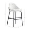 Manhattan Comfort Gracie Barstool in White and Black - Set of 3 3-BS022-BWH - alternate 7