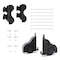 Quiet Glide 8.06 ft. Maple Sunburst Wheel Black Rolling Ladder, 12 ft. Rail QG.210-8MA-12-H.08 - alternate 7