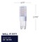 Bulbrite 35-Watt Equivalent T4 Dimmable Bi-Pin (G9) LED Light Bulb Soft White, 2PK 861515 - alternate 5