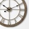 Homeroots 25" Circle Brown Metal Skeleton Wall Clock 376253 - alternate 6
