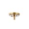 Jonathan Y Leila 3-Light 13.25" Iron/Crystal Modern Glam LED Flush Mount, Gold JYL9071A - alternate 8