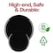 Smarty Had A Party 10 Black Flat Round Disposable Plastic Dinner Plates 120 Plates, 120PK 830-B-CASE - alternate 6