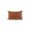 Homeroots 16" X 24" Cinnamon And Natural Striped Cotton Lumbar Throw Pillow With Texture 549451 - alternate 7