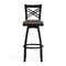 Flash Furniture HERCULES Black  inX in Back Swivel Metal Barstool - Mocha Vinyl Seat XU-6F8B-XSWVL-MCHV-GG - alternate 7