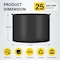 Ipower 25 Gallon Grow Bags 300G Thickened Sturdy Plant Fabric Pots with 20 Labels, Black, 20PK GLGROWBAG25X5BLKV5X4 - alternate 6