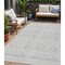 Homeroots 5' X 8' Silver And Ivory Southwestern Washable Indoor Outdoor Area Rug 593721 - alternate 1